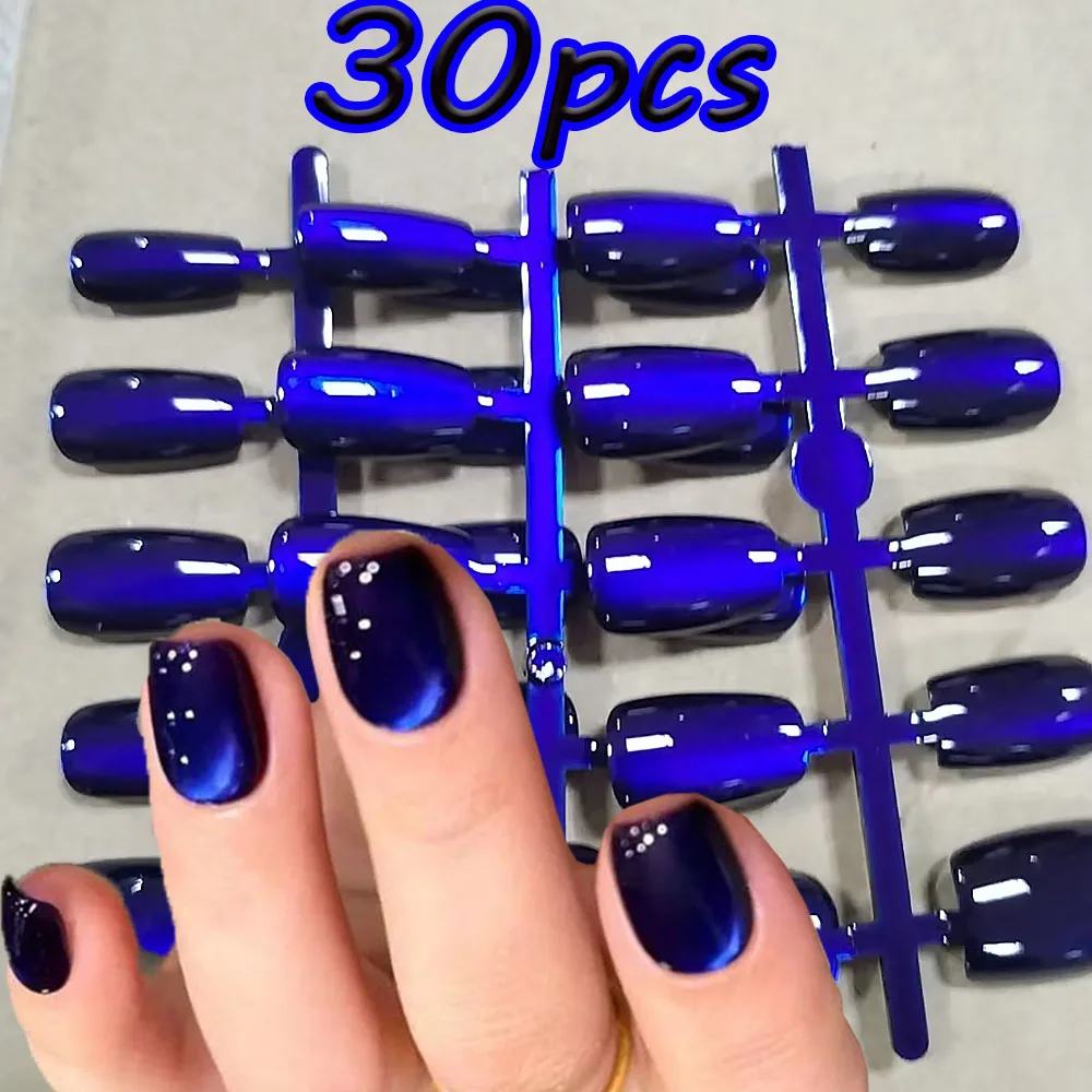 30Pcs Deep Blue Cat… - image