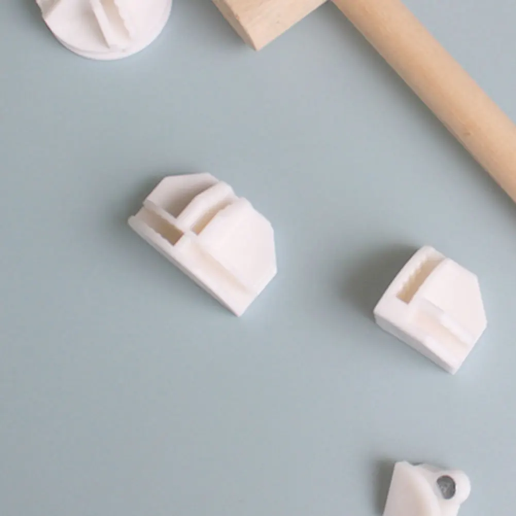 50pcs Semi-circle Clamps Wire Cube Connectors Modular Storage Accessories Durable Plastic Shelf Connectors Shoe Closet Hardware