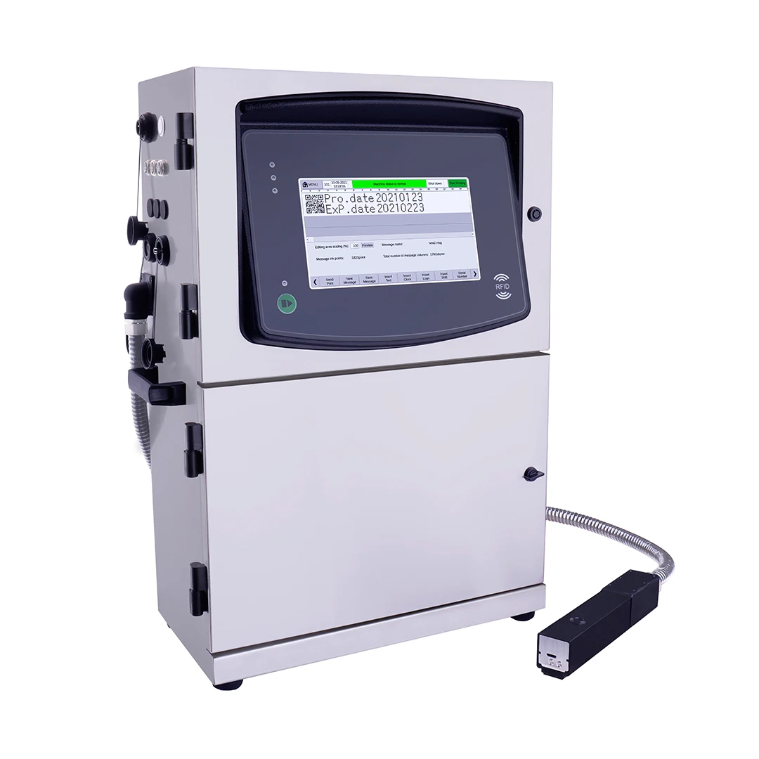 DOCOD High Speed Small Character Inkjet Printer CIJ S400 Plus Industrial Continuous Inkjet Coding Machine for Date Code