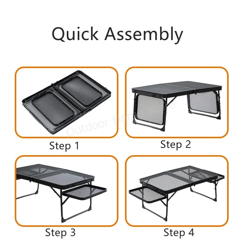 Camping Table Folding Mini Coffee Tables Adjustable Height Foldable Ultralight Portable Outdoor Small Table Garden Picnic Table