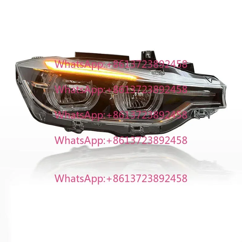 SJC V2 Original Silver Car Accessories for BMW 3 Series F30 F35 2012-2015 LED Headlights New Upgrade Yellow White DRL Head Lamps