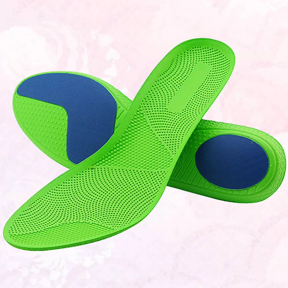 

1 Pair of Summer EVA Sports Insoles High-elastic Buffer Shock-absorbing Shoe Cushions Shoe Pads (Green, Size 35-36)