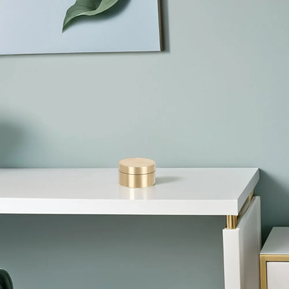 

Медная уличная герметичная круглая латунная водонепроницаемая коробка, многофункциональное лекарство, пресс-папье для хранения ювелирных изделий, контейнер на память