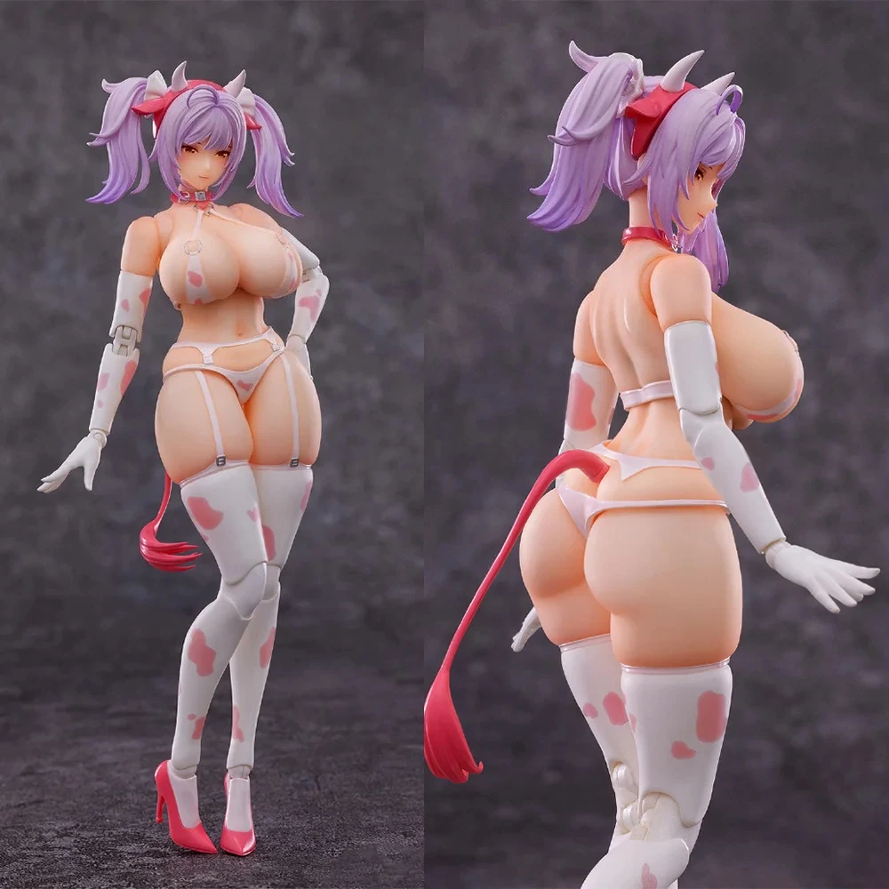 En stock BISHOUCRAFT Escala 1/12 Figura de acción de mujer Rebirth-xs Cow M