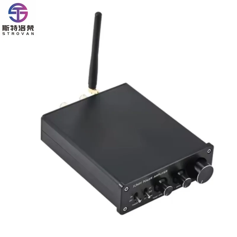 

600W Channel Bluetooth Home Cinema Power Amplifier 2.0 Channel HiFi Stereo Speaker Power Amp 300W Peak Power Made Aluminium