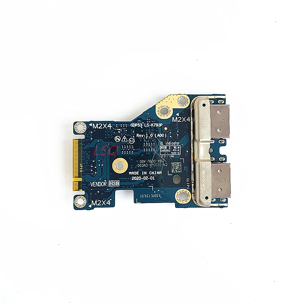 LS-K793P For Dell Alienware 15 M15 R5 USB IO BOARD GDP53 100% Test OK