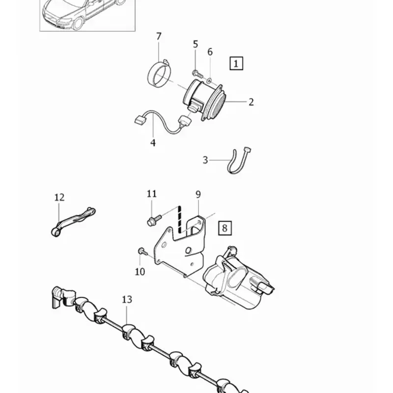 30756099 For Volvo C30,C70,S40,V50,S60,V70,S80,XC90 XC70 2.4 D5 Swirl Flaps Motor OE 30756099