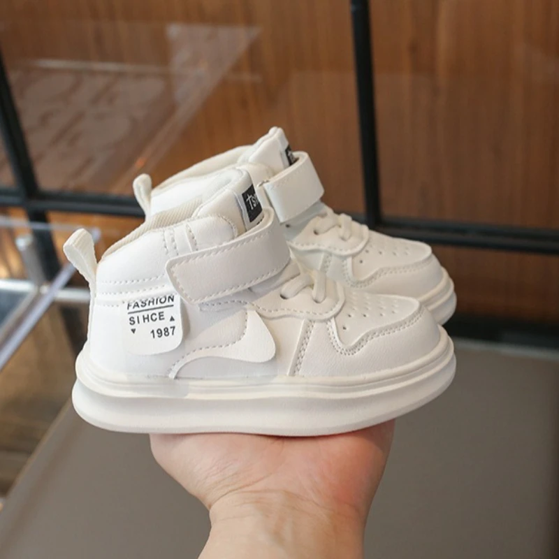 

Fashion Girls' Shoes2026Spring New High Top Sneakers Kids Comfort Anti Slip Boy Casual Shoe Simple Versatile Girls' Sports Shoes