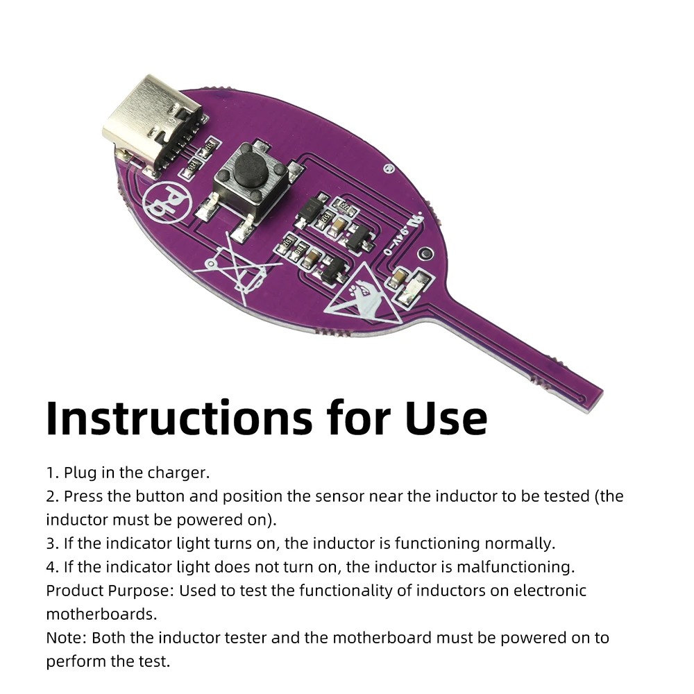 W01 T005 Hochpräziser elektromagnetischer Induktanztester, Spulendetektor für die Reparatur von Mobiltelefon- und Computer-Motherboards – Detail 14