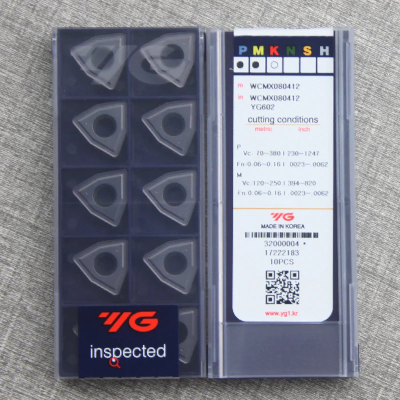 Imagem -01 - Cnc Brocas Rápidas de Perfuração Insere yg 100 Coréia Original Wcmx030208 Wcmx040208 Wcmx050308 Wcmx06t308 Wcmx080412 Yg602 10 Pcs cnc brocas rapidas de perfuracao insere yg 100 coreia original wcmx030208 wcmx040208 wcmx050308 wcmx06t308 wcmx080412 yg602 10 pcs 01