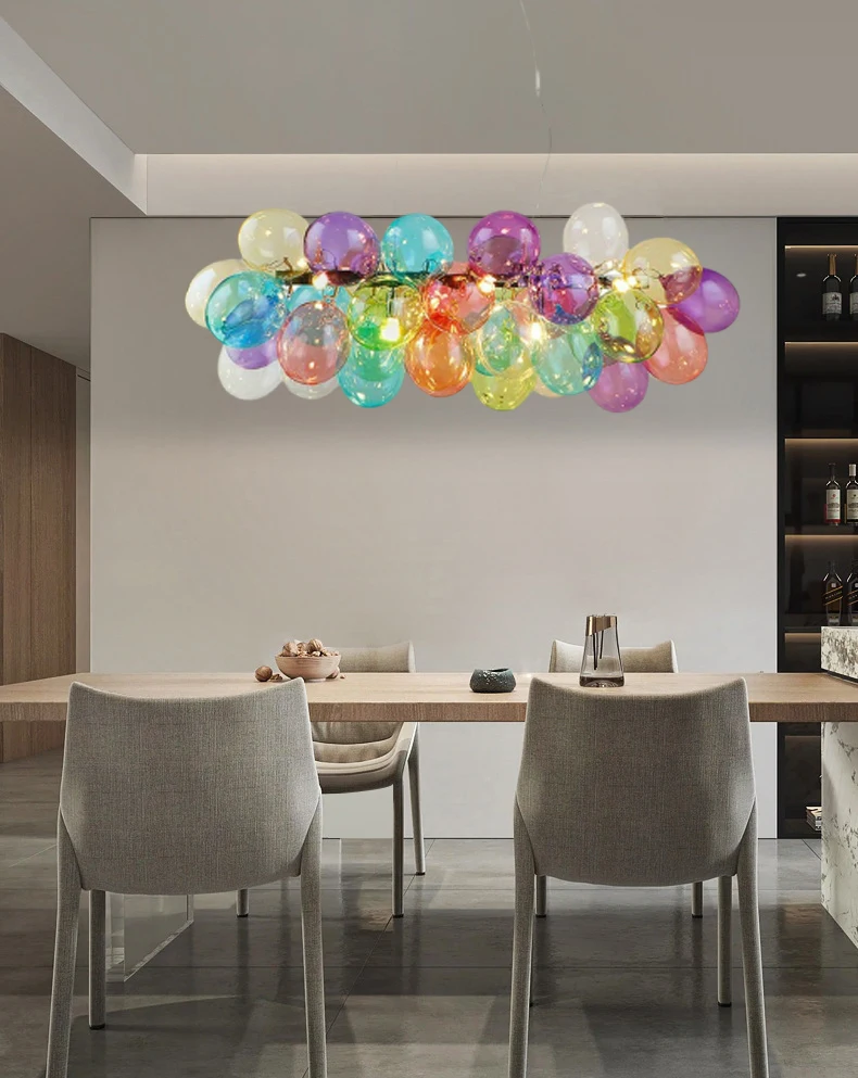 Romantic Colorful Glass Chandelier