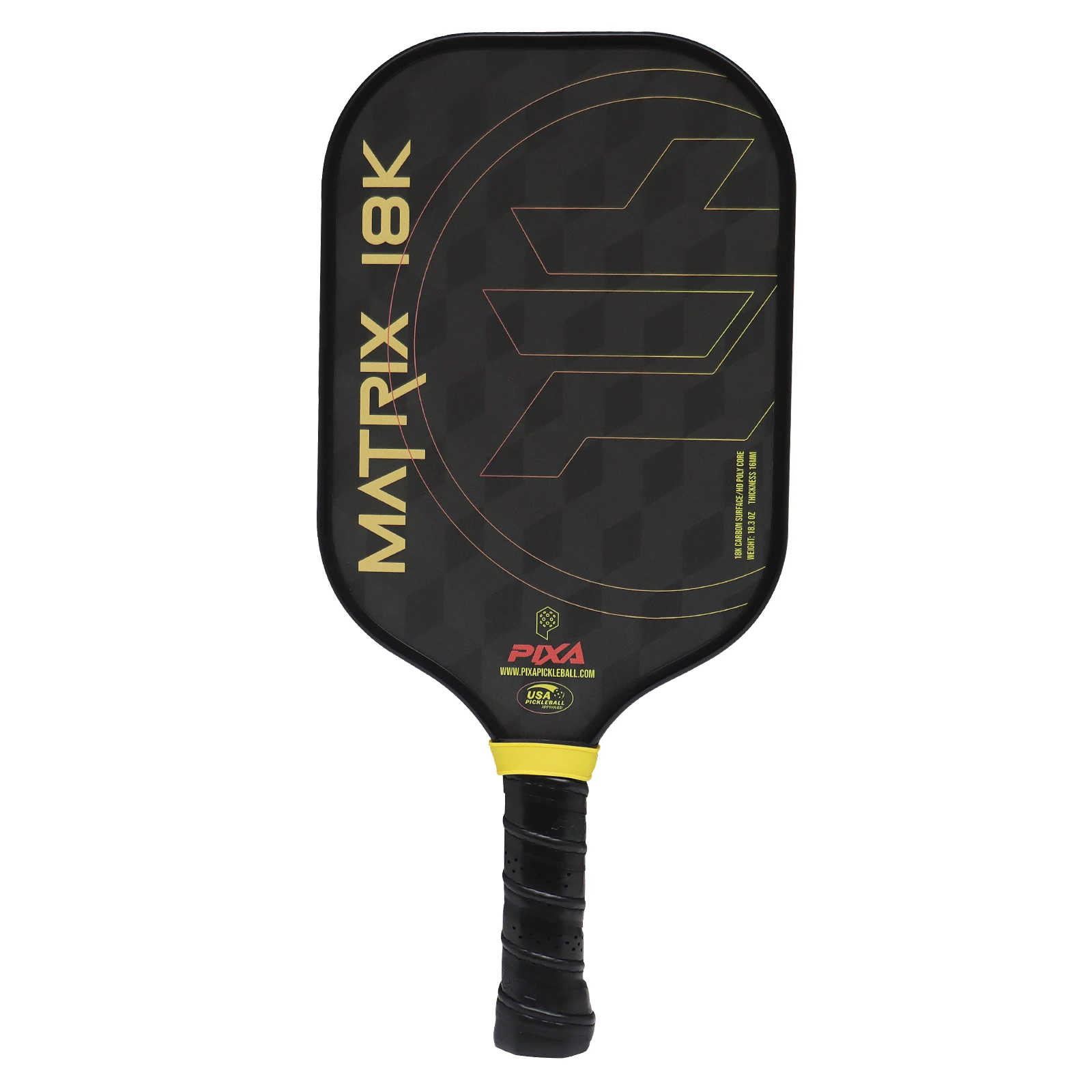 Pickleball Paddle USAPA Carbon Fiber Pickleball Paddle Carbon Fiber Surface Hybrid Paddle Increased Power & Feel