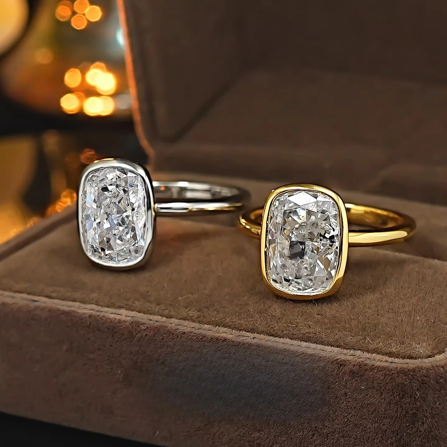 

Кольцо из серебра S925 с белым цирконом 8*11 мм, огранка «Ледяной цветок», классическое, для повседневного ношения, женское украшение