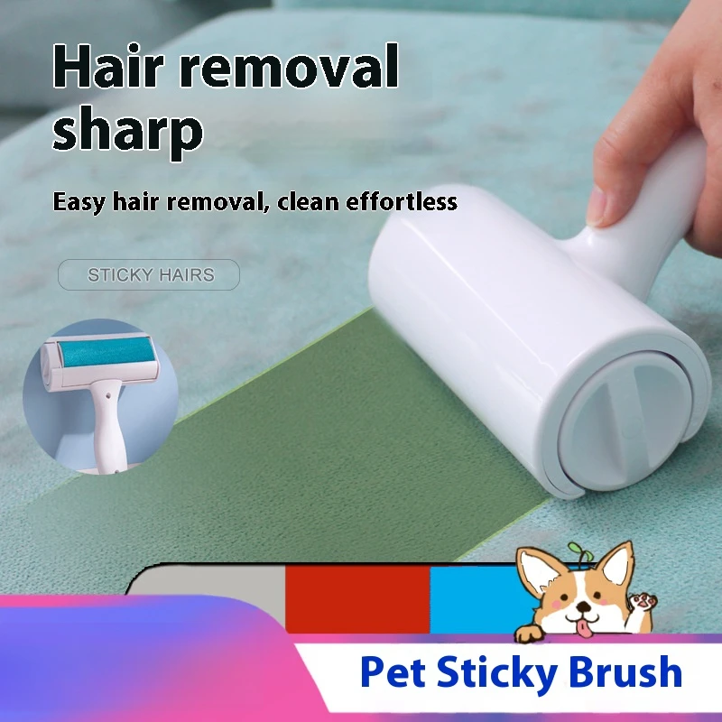 

Pet Hair Remover Roller – Sticky Brush for Clothes, Carpets & Furniture (Cats/Dogs)