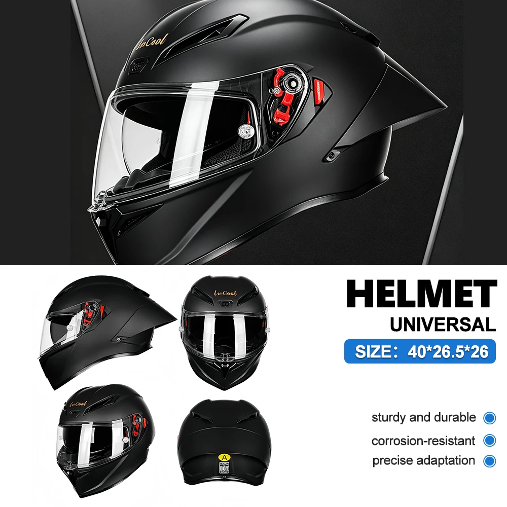 Flip Up Motorcycle Helmet Full Face Dual Lens Off-road Racing Helmet Cascos Para Moto Universal Motorbike Helmet
