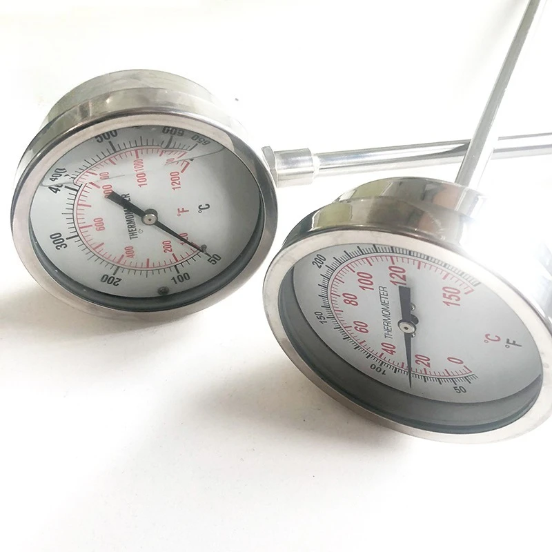 

Thermometer, high temperature thermometer, pizza stove thermometer. 0-500 ℃, 304 stainless steel shell.