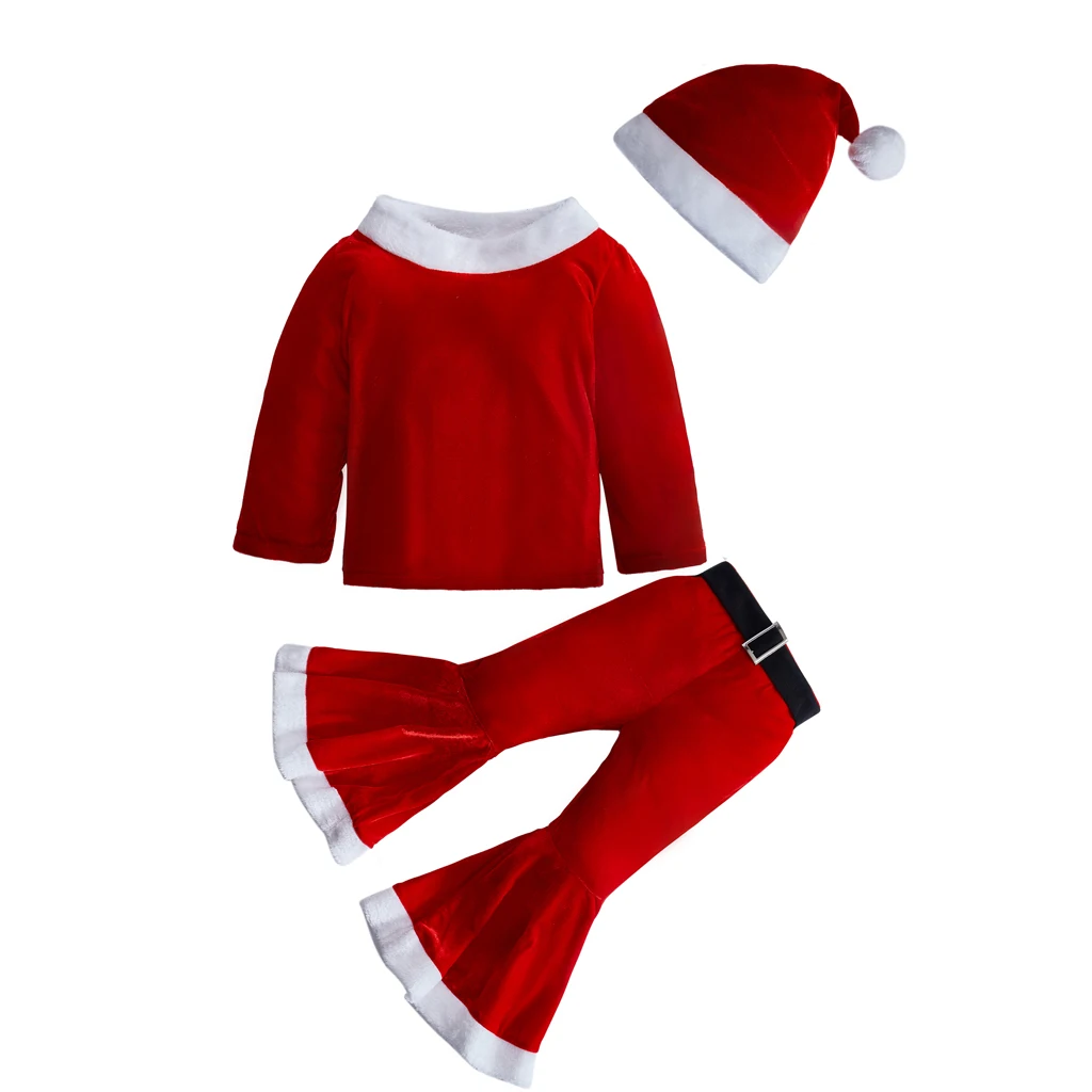 New Year Christmas Elf Children Cosplay Costume Newborn Clothing Suit Baby Boys Girls Clothes Santa Claus Outfit Halloween