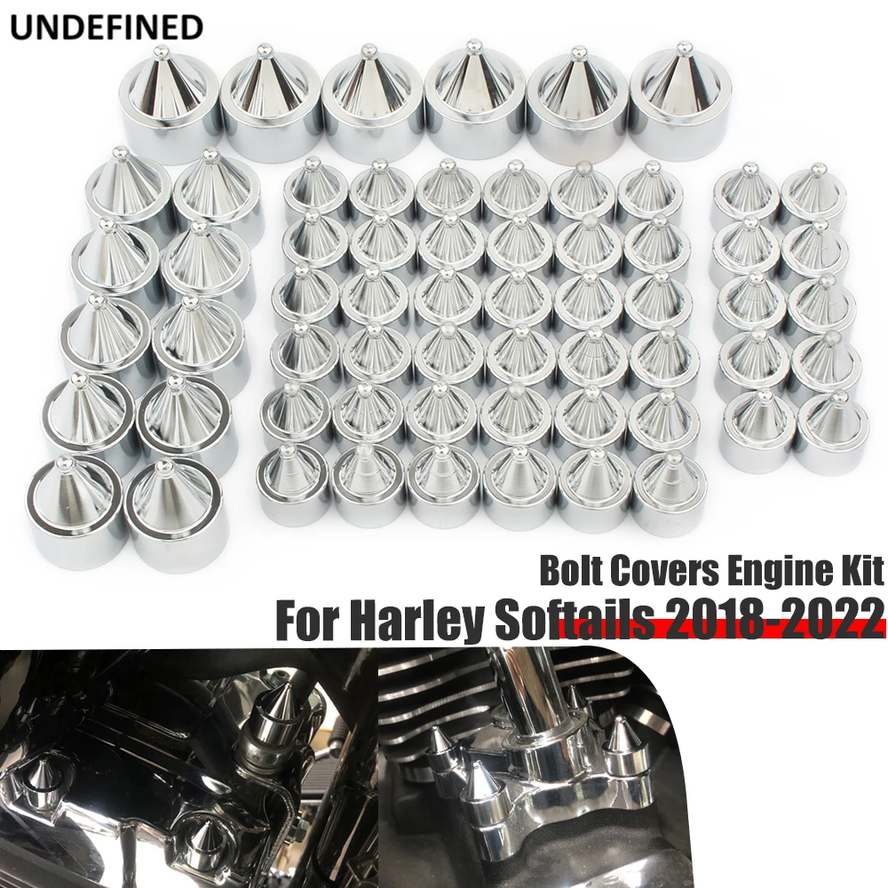 

Bolt Covers Engine Kit For Harley Touring Street Electra Glide Road King Trikes 17-2022 Softail Twin Cam Primary Bolts Head Caps