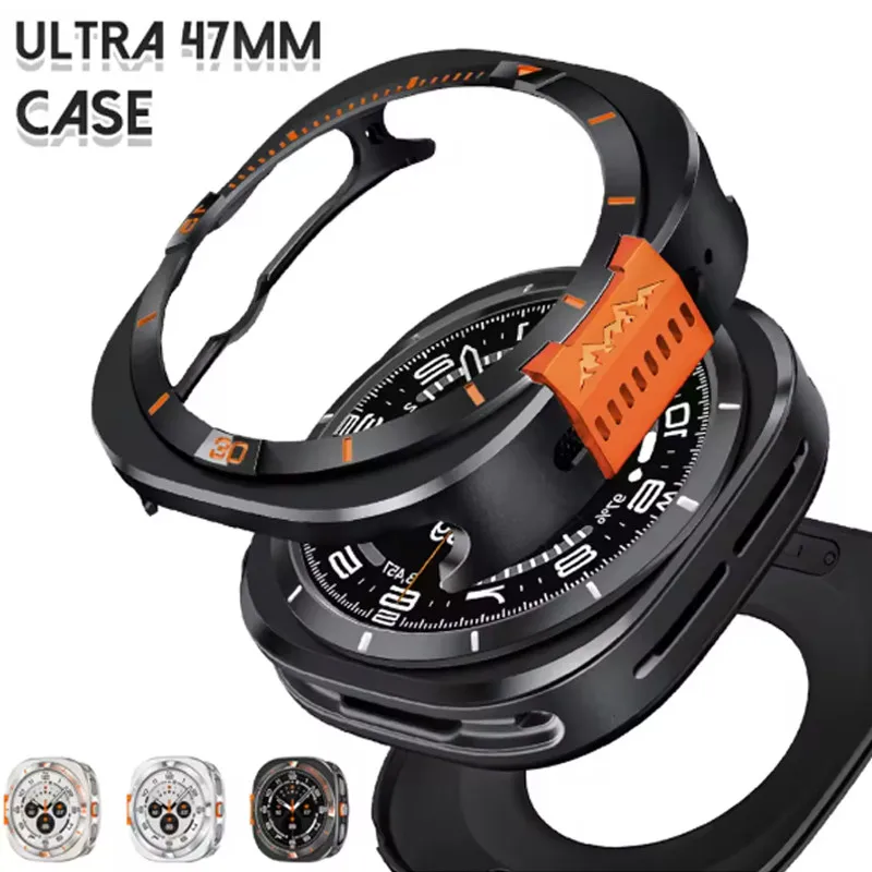 

Metal Alloy Case for Samsung Galaxy Watch Ultra 2025 47mm Luxury Bumper Protector Frame for Galaxy Watch Ultra 47mm Cover Access