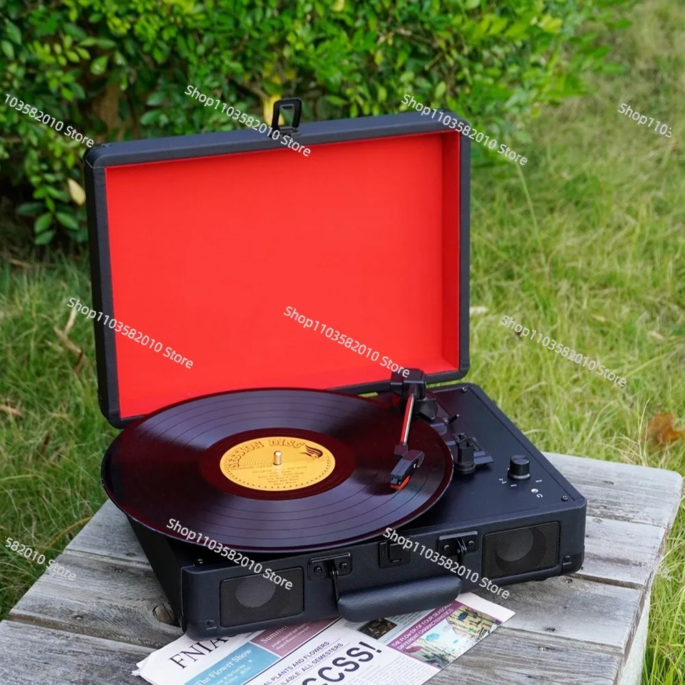 Vinyl record turntable machine retro phonograph living room European Bluetooth speaker audio ornament creative housewarming gift