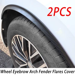 2pcs Car Arch Wheel Fender Flare Extension Protector Lip Anti-Scratch Soft Strip Wheel Eyebrow Lip Fender Flares Car Truck SUV