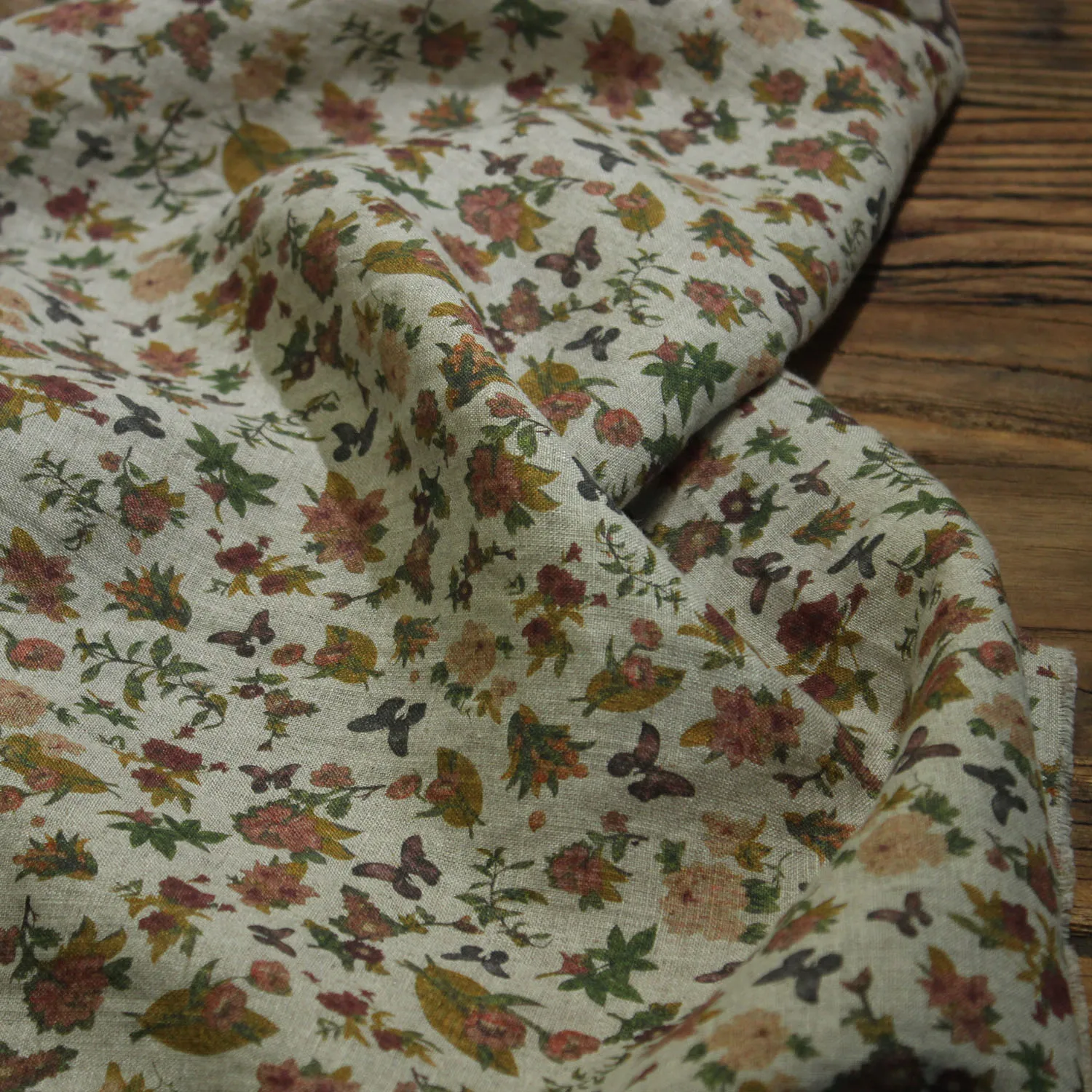 

Vana Home New High End Printed Fabric High Density Natural Fermentation Wash Dress Robe Shirt Clothing Material Four