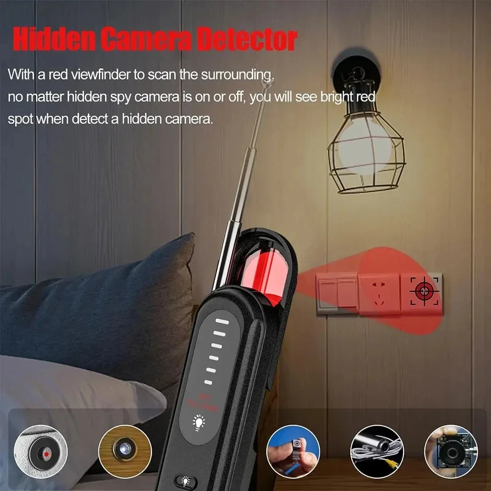 Hot T01 Camera Detectors Portable Pen Shape Anti Camera High Sensitivity Anti-recording Signal Detection RF Hotel Detector