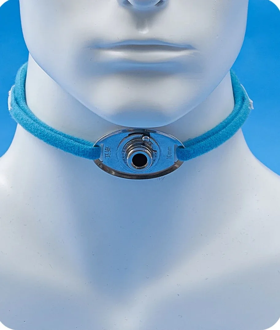 Kateter trakea medis tali tabung trakheomi dewasa pasien orang tua fiksasi Ultra lembut tali portabel antilembap nyaman