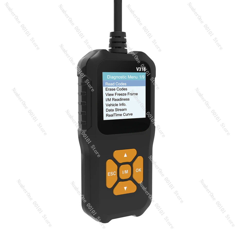 V318 OBD2 Scanner color screen supports 10 languages, car fault diagnosis instrument