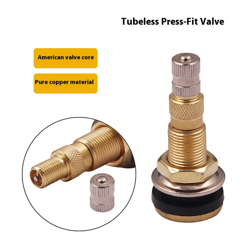 Suitable for vacuum tire valve, engineering vehicle, roller loader, agricultural vehicle, tubeless all copper inflation nozzle
