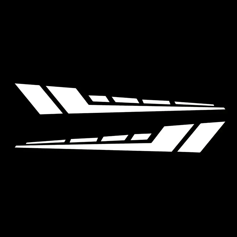 Fun Graphic DecalsMotorcycle Red Stripe Geometric Vinyl Stickers, Waterproof Durable Decals for Body and Fairing