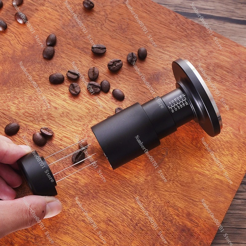 Coffee Tamper & Distributor 2-in-1 | Impact Tamping for 51-58mm Portafilter
