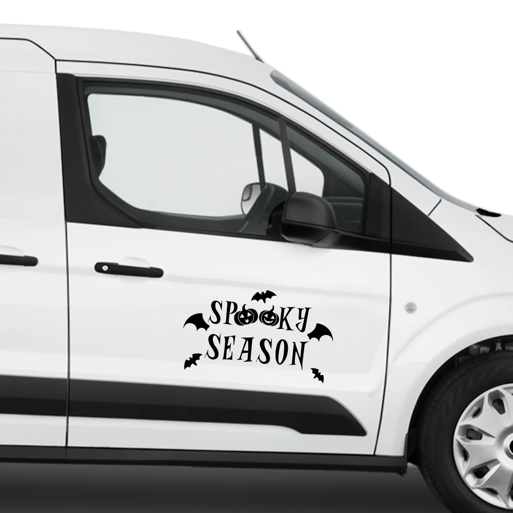 

Spooky Season Happy Halloween Decal Vinyl Sticker Wall Decor Quote Spooky Decor Car Vinyl Decoration Auto Tuning Accessories