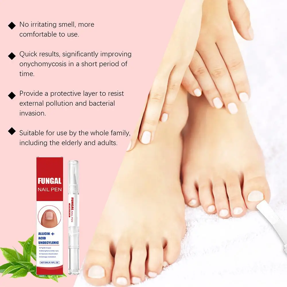 قلم العناية بالأظافر من FUNGAL، إصلاح الأظافر القوي للغاية، رعاية مغذية لأظافر القدمين السميكة أو التالفة باللون الأصفر #4