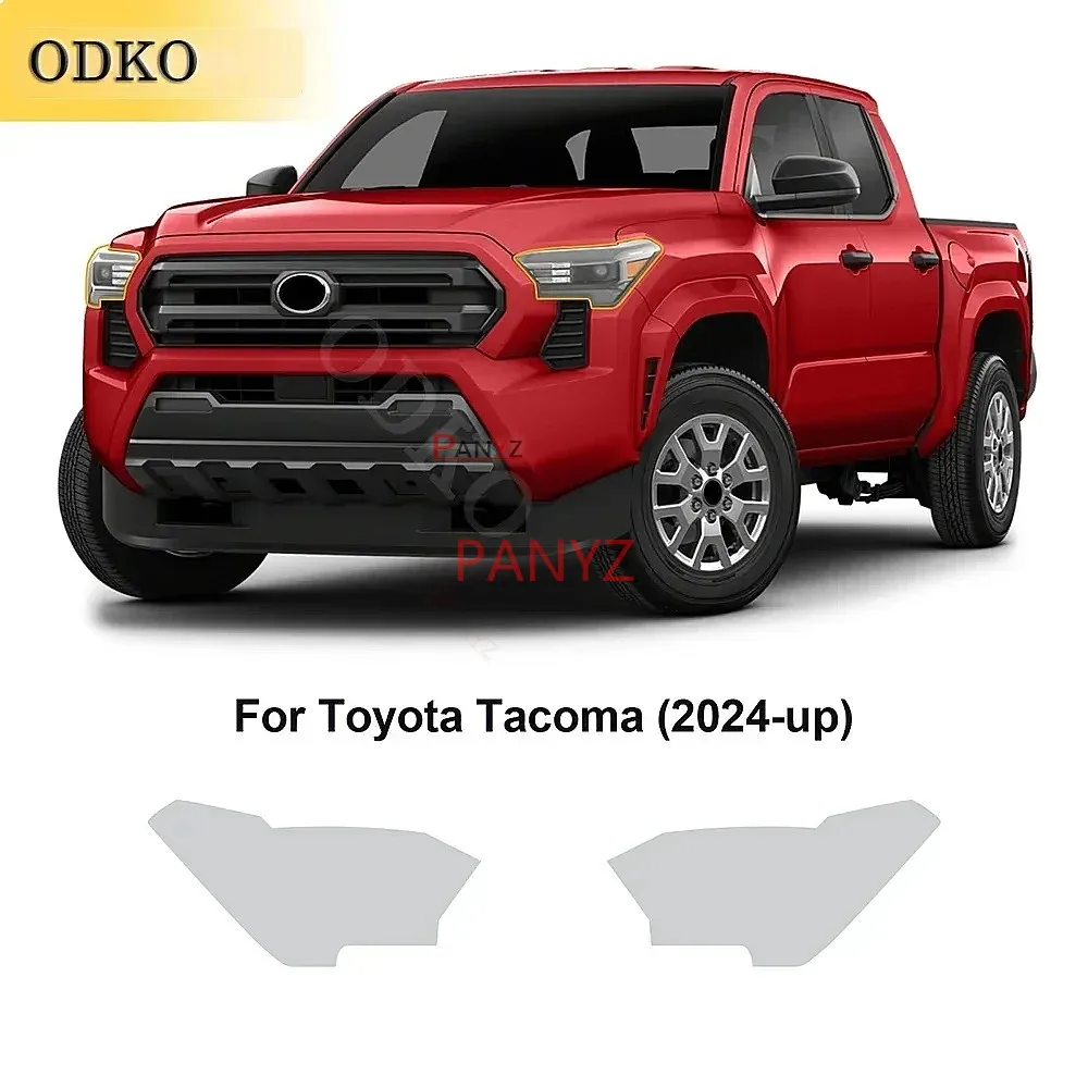 Scheinwerfer-Rückspiegelfolie für Toyota Tacoma 2024, Autoschutzfolie, TPU, kratzfest, Umbau-Karosserieaufkleber, Auto-Styling-Zubehör