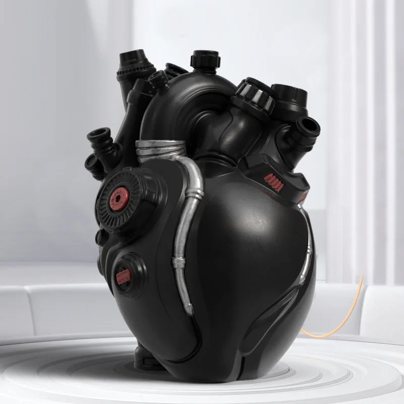 

Cyberpunk Simulation Heart Vase Decoration Creative Technology Sense Home Decoration Resin Crafts Gift Gifts