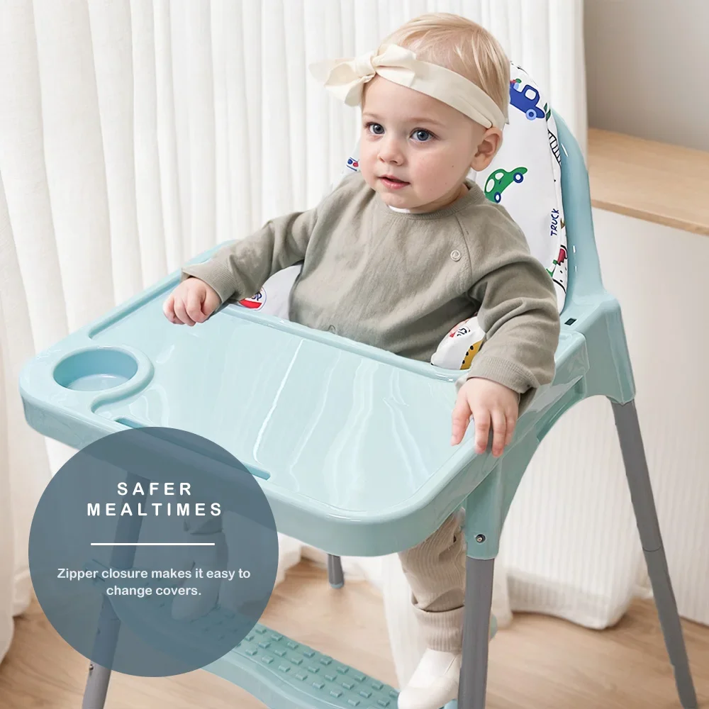 1PCS Inflatable Supporting Cushion for IKEA Antilop High Chair,Baby High Chair Cushion, Stain-Proof and Wipeable Cushion Cover