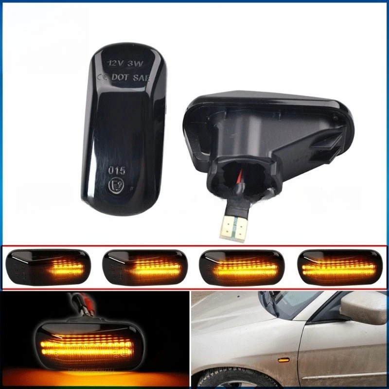 

Для Honda Accord Civic Acura CR-V боковой поворотник боковой указатель поворота переднее крыло габаритный фонарь Shel новый 2025