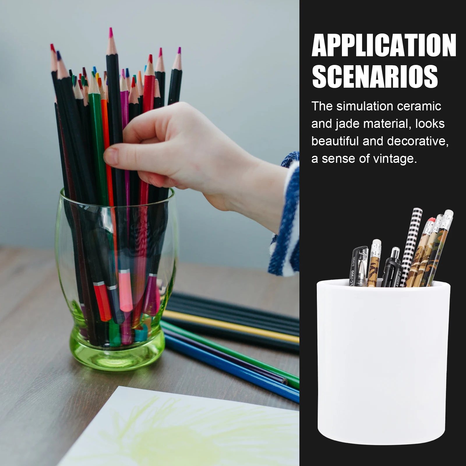

Accessories Pen Holder Office Pencil Makeup New Material Stationery Pens for Desk