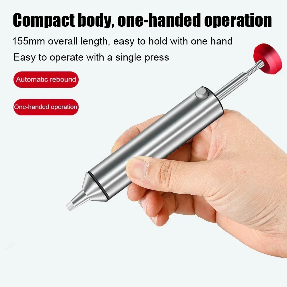 

Suction Tin Gun Soldering Sucker Pen Removal Vacuum Solder Powerful Aluminum Desoldering Pump Iron Welding Repair Tool