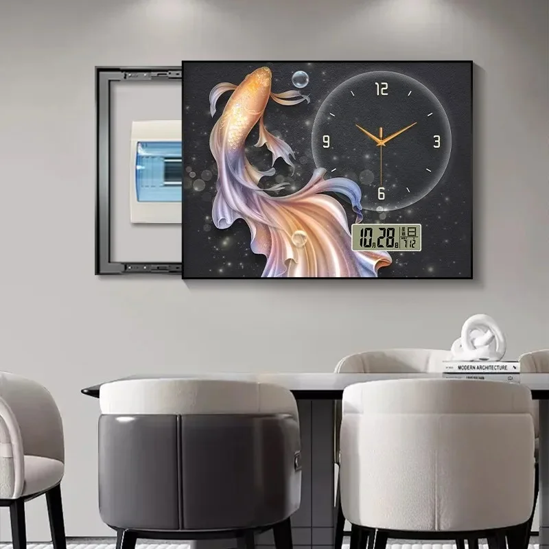 Bathroom Nordic Temperature Wall Clock Living Room Kawaii Aesthetic Bathroom Wall Clock Art Orologio Da Parete Home Decoration