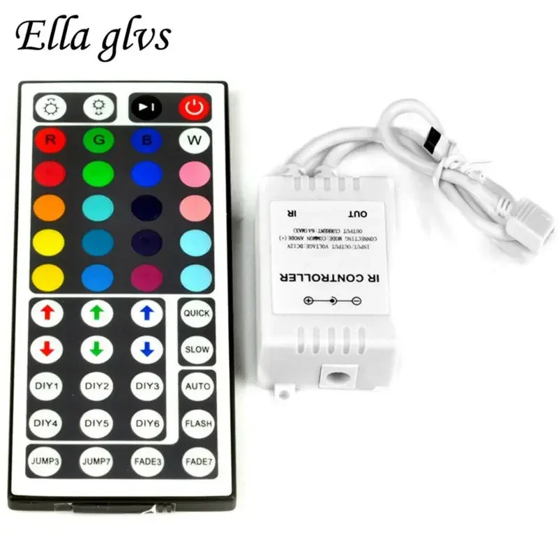 LED RGB Controller DC12V 6A 44 Key  IR Remote Controller  For SMD 3528 5050 2835 LED Strip Lights Tape Ribbon mini IR Remote