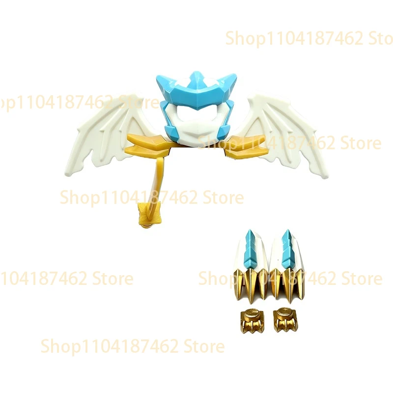 Elemental Anime Cartoon Bausteine Figur Schwert Katana Axt Umhang Modelle Zubehör Zusammenbau Mini-Bausteine Spielzeug Geschenk für Kinder H30