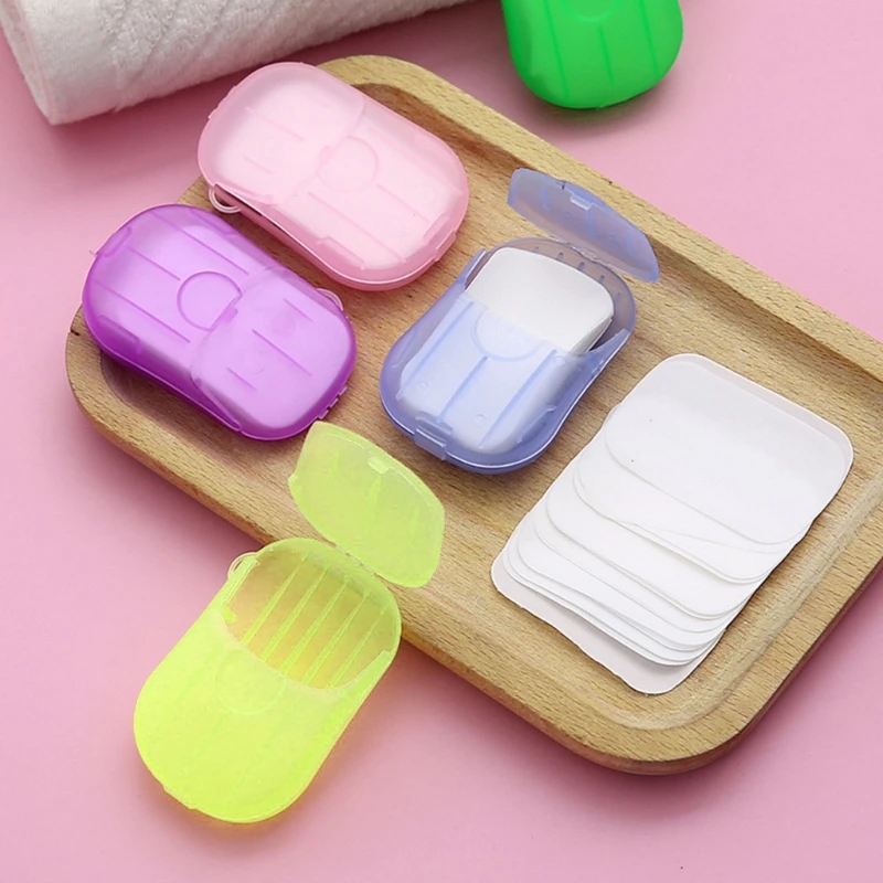 Paper Soap 15 Sheets Travel Soap Sheets, Paper Soap for Travel and Outdoors Portable Disposable Paper Soap Sheets Dropshipping