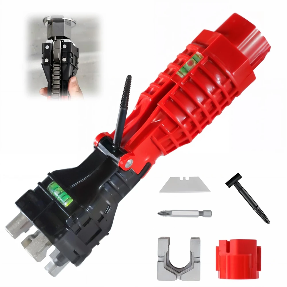 

AONEQ-18-In-1 Multifunctional Sink Wrench, Plumbing Tool For Faucet & Sink Installation, Undersink Basin Wrench