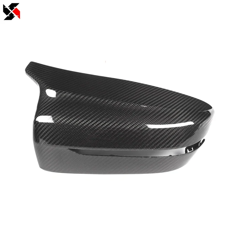 1 Pair Real Dry Carbon Side Door Wing Mirror Covers Caps For BMW 5 7 8 Series G30 G38 G11 G12 G14 G15 G16 LHD Car Accessories