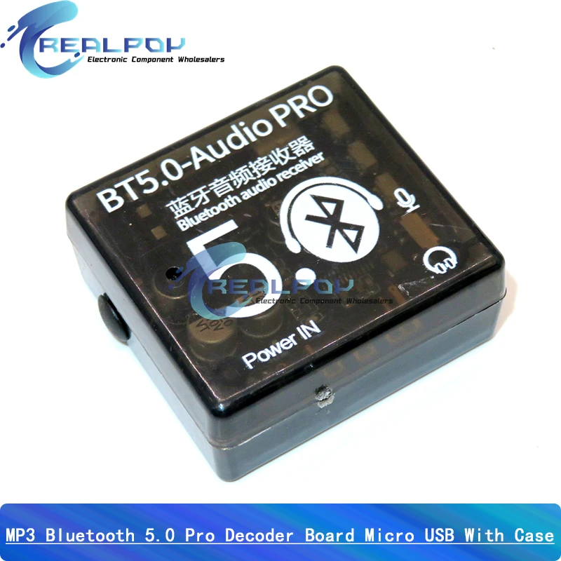 Mini Bluetooth 5.0 Decoder Board Audio Receiver BT5.0 PRO MP3 Lossless Player Wireless Stereo Music Amplifier Module With Case