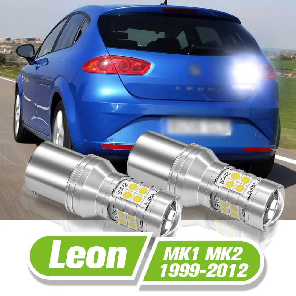 

For Seat Leon 1 MK1 1M 2 MK2 1P LED Reverse Light 2pcs Backup Lamp 1999-2012 2006 2007 2008 2009 2010 2011 Accessories