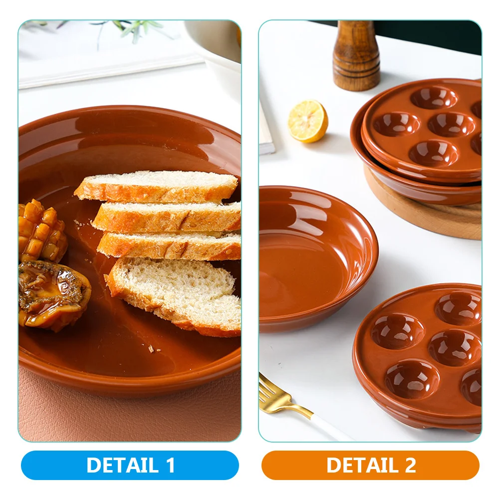 

Baking Dishes for Oven Snail Dishware Pan Ceramic Plate Serving Tray Plates Escargot