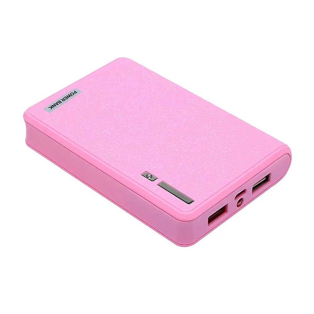 DIY 4*18650 Power Bank Case 4 in 1 Battery Charge Storage Box Shell Micro USB Type C with Flashlight For Charging Mobile Phones